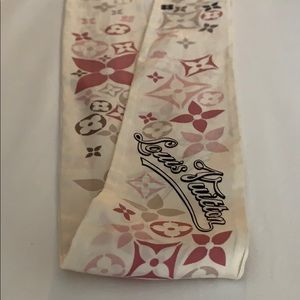 Louis Vuitton silk skinny scarf